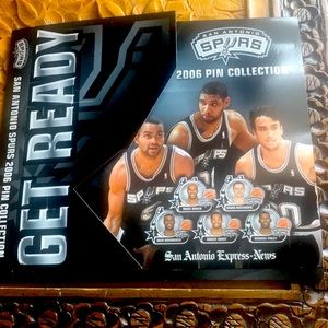 Spur fans San Antonio Spurs 2006 pin collectionSports illustrated 2003